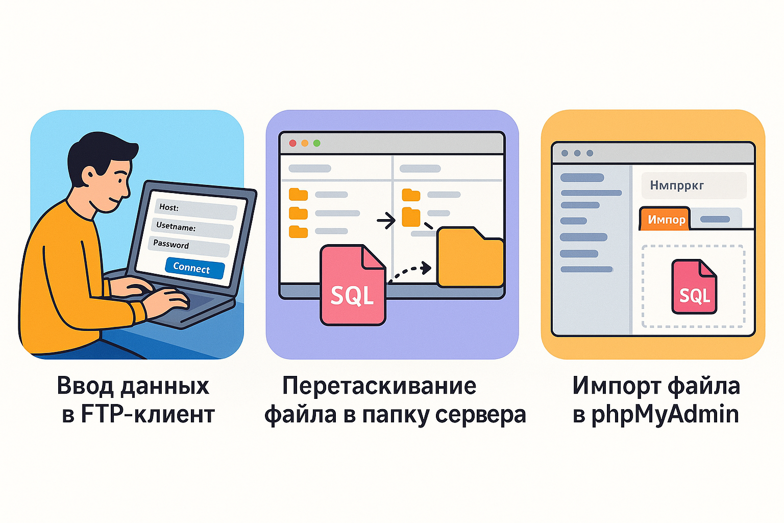 FTP и SQL руководство